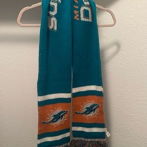 Vibrant Teal and Orange Sports Scarf